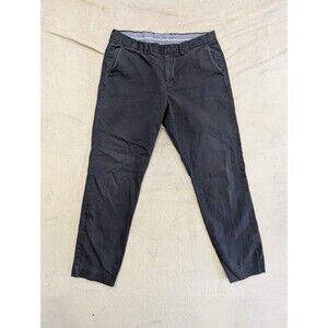 J.CREW Urban Slim Chino Pants Men 34x32 Blue Navy Cotton Khaki Straight